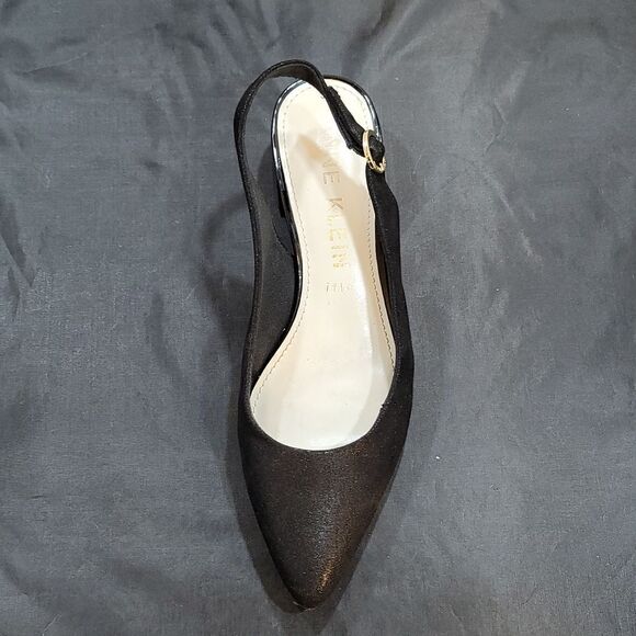 ANNE KLEIN IFLEX LOW BLOCK HEEL POINTED TOE SLINGBACK SANDAL - Picture 13 of 14